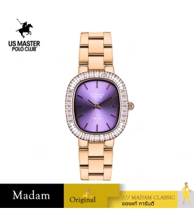 นาฬิกา US Master Polo Club USM-DF13-RG-VLT FIRST LADY CRYSTAL WALL ROSEGOLD / VIOLET	
