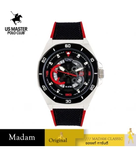 นาฬิกา US Master Polo Club USM-DK08-BK-RD OCTAGON CHRONOS DATE BLACK / RED	