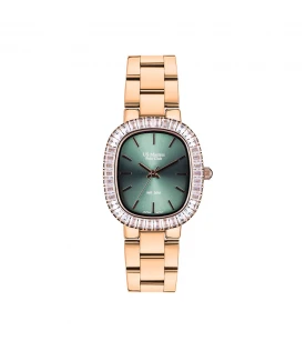 นาฬิกา US Master Polo Club USM-DF12-WE-WE FIRST LADY CRYSTAL WALL ROSEGOLD / CYPRUS GREEN	