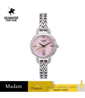 นาฬิกา US Master Polo Club USM-DH07-LPK FIRST LADY ETERNA CHAIN DATE LIGHT PINK	