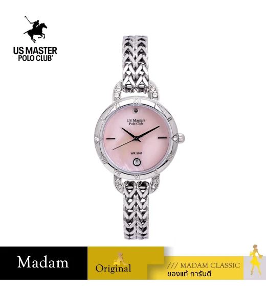 นาฬิกา US Master Polo Club USM-DH07-LPK FIRST LADY ETERNA CHAIN DATE LIGHT PINK	