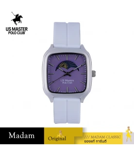 นาฬิกา US Master Polo Club USM-DF12-WE-VLT TIMES SQUARE SUN AND MOON WHITE / VIOLET	