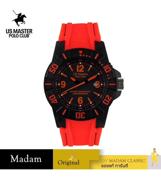 นาฬิกา US Master Polo Club USM-DK07-ROR OHIO CLASS NAUTILUS 200M DATE RED ORANGE	