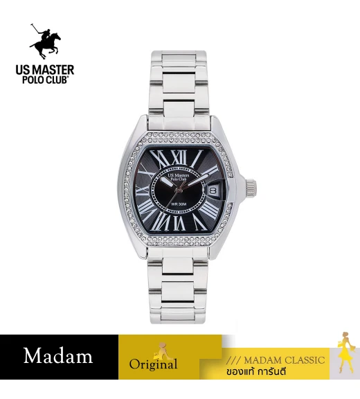 นาฬิกา US Master Polo Club USM-DF14-BK FIRST LADY ROYALE DIAMAND DATE BLACK	