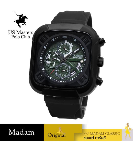 นาฬิกา US Master Polo Club USM-220811S-IPGN USM-220811S PLATING BLACK / GREEN	