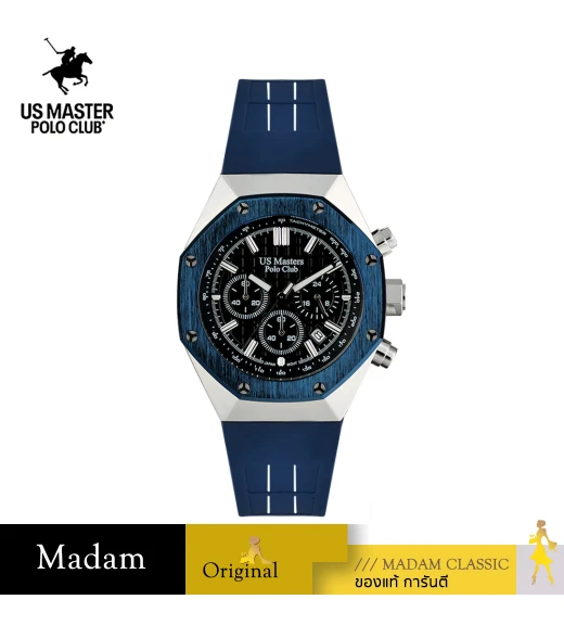 นาฬิกา US Master Polo Club USM-DK04-BU-BK OCTAGON SPORTY CHRONO BLUE / BLACK	