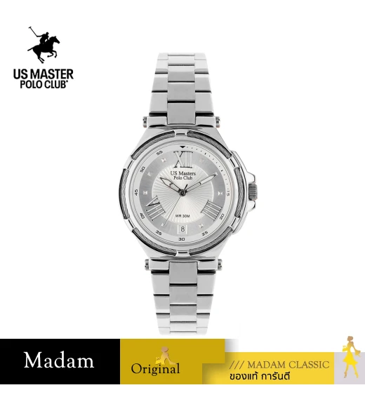 นาฬิกา US Master Polo Club USM-DH03-WE FIRST LADY STRING ROMAN DATE WHITE	