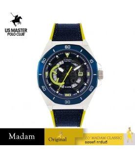 นาฬิกา US Master Polo Club USM-DK08-BU-YW OCTAGON CHRONOS DATE BLUE / YELLOW	
