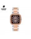 นาฬิกา US Master Polo Club USM-DF06-SRG-LBR TIMES SQUARE CLASSIC SILVER ROSEGOLD / LIGHT BROWN	
