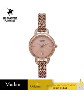 นาฬิกา US Master Polo Club USM-DH07-RG FIRST LADY ETERNA CHAIN DATE LIGHT PINK	