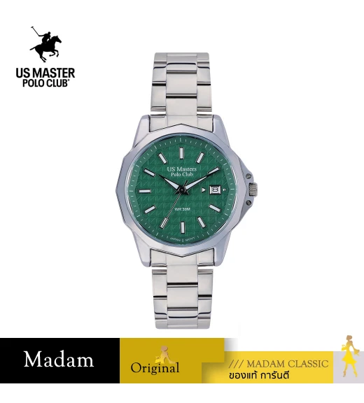 นาฬิกา US Master Polo Club USM-DF10-GN BOSTON CLASSIC 30MM GREEN	