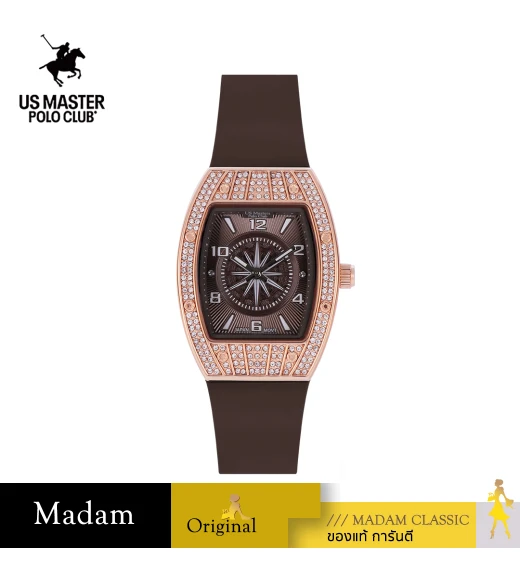 นาฬิกา US Master Polo Club USM-DF18-BR-RBR RX-1 BILLIONAIRE COMPASS BROWN / ROSEGOLD BROWN	