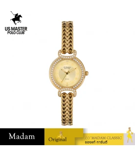นาฬิกา US Master Polo Club USM-DH05-GD FIRST LADY PRINCESS DIAMOND GOLD	
