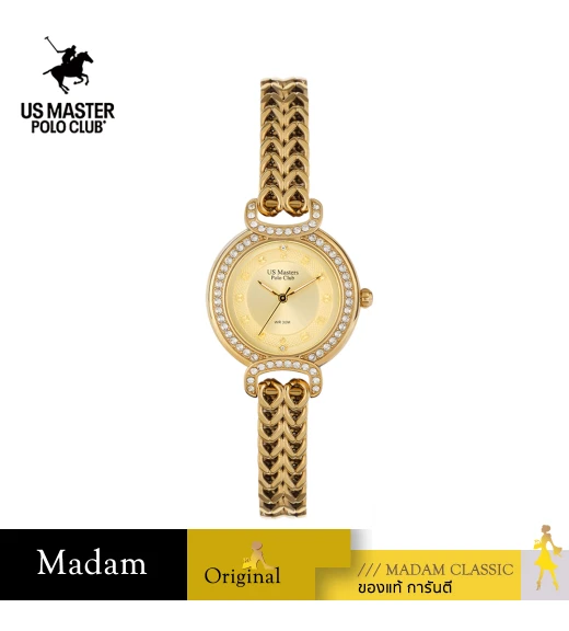 นาฬิกา US Master Polo Club USM-DH05-GD FIRST LADY PRINCESS DIAMOND GOLD	