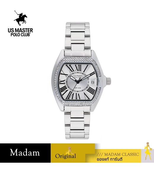 นาฬิกา US Master Polo Club USM-DF14-WE  FIRST LADY ROYALE DIAMAND DATE WHITE	