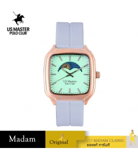 นาฬิกา US Master Polo Club USM-DF12-WE-TGN TIMES SQUARE SUN AND MOON WHITE / TEA GREEN	