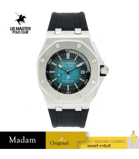 นาฬิกา US Master Polo Club USM-230808-BK-CY SIGNATURE OCTAGON ROYAL OCEAN OCEAN BLUE	