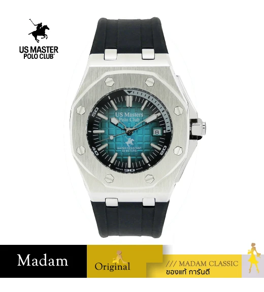 นาฬิกา US Master Polo Club USM-230808-BK-CY SIGNATURE OCTAGON ROYAL OCEAN OCEAN BLUE	