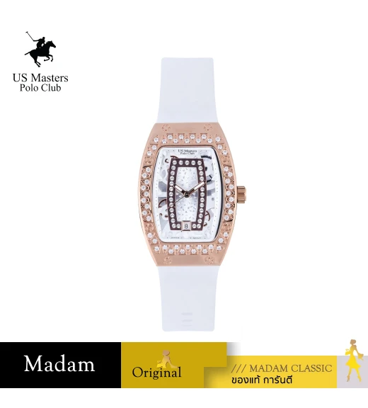 นาฬิกา US Master Polo Club USM-DG02-WE-RWE RX-1 BILLIONAIRE TG DATE WHITE / ROSEGOLD WHITE	