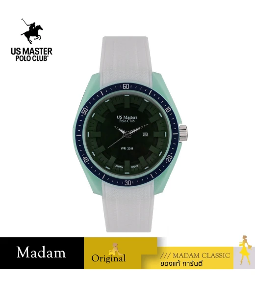 นาฬิกา US Master Polo Club USM-DG05-WE-GN ICONIC 3D 60S WHITE / GREEN	