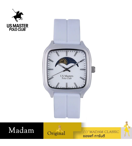 นาฬิกา US Master Polo Club USM-DF12-WE-WE TIMES SQUARE SUN AND MOON WHITE / WHITE	
