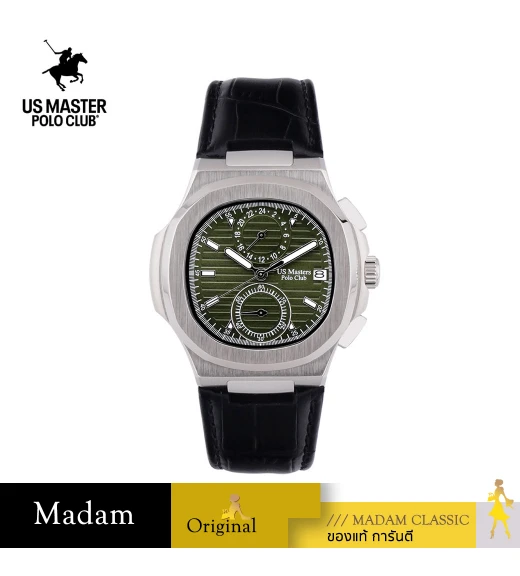 นาฬิกา US Master Polo Club USM-DD03-BK-MGN EMPIRE SPORTY LT DATE BLACK / MUD GREEN	