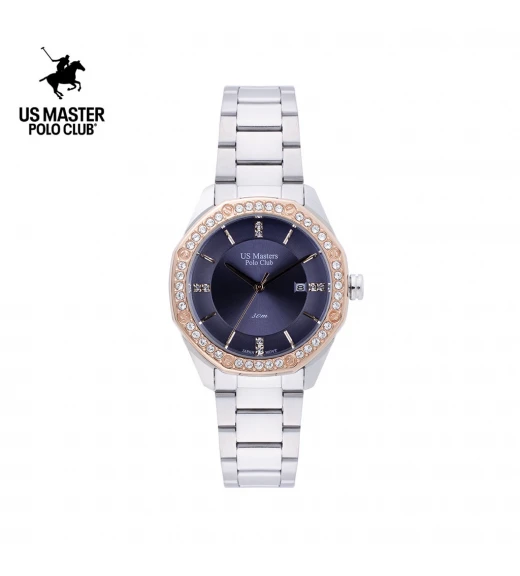นาฬิกา US Master Polo Club USM-DD27-PVT FIRST LADY DIAMOND RING DATE VIOLET	