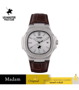 นาฬิกา US Master Polo Club USM-DD02-BR-WE EMPIRE CLASSIC LT DATE BROWN / WHITE	