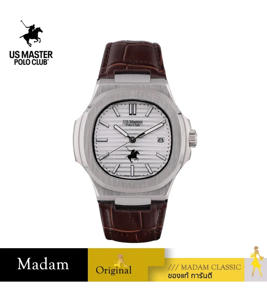 นาฬิกา US Master Polo Club USM-DD02-BR-WE EMPIRE CLASSIC LT DATE BROWN / WHITE	