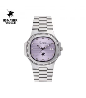 นาฬิกา US Master Polo Club USM-DD55-LIC THE EMPIRE DIAMOND FRAME DATE LILAC	