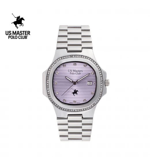 นาฬิกา US Master Polo Club USM-DD55-LIC THE EMPIRE DIAMOND FRAME DATE LILAC	