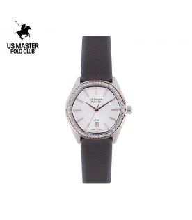 "นาฬิกา US Master Polo Club USM-DD30-BR-WE FIRST LADY HEXA DIAMOND BROWN / WHITE "	