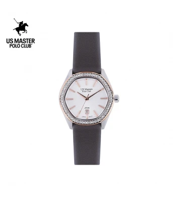 "นาฬิกา US Master Polo Club USM-DD30-BR-WE FIRST LADY HEXA DIAMOND BROWN / WHITE "	