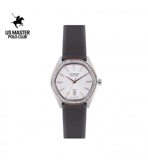"นาฬิกา US Master Polo Club USM-DD30-BR-WE FIRST LADY HEXA DIAMOND BROWN / WHITE "	