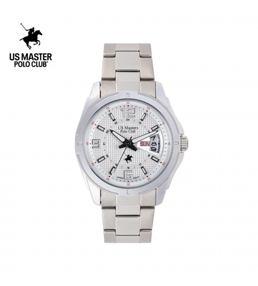 นาฬิกา US Master Polo Club USM-DE04-WE BOSTON MODERN DAY DATE 42MM WHITE	