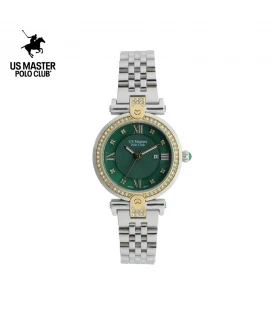 นาฬิกา US Master Polo Club USM-DD34-GN LADY FIRST ROMAN DIAMOND GREEN	