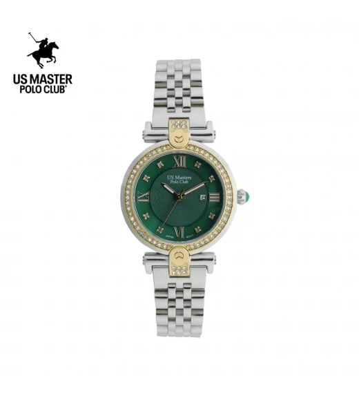นาฬิกา US Master Polo Club USM-DD34-GN LADY FIRST ROMAN DIAMOND GREEN	