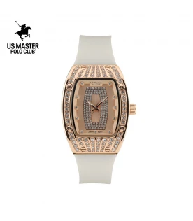 นาฬิกา US Master Polo Club USM-DD52-WE-RG RX-1 BILLIONAIRE WHITE / ROSEGOLD	
