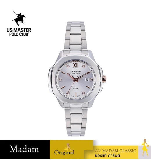 นาฬิกา US Master Polo Club USM-DD23-WE FIRST LADY NO.1 CLASSIC DATE WHITE	