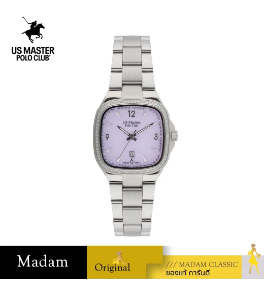 นาฬิกา US Master Polo Club USM-DD20-LIC LADY FIRST SQUARE DIAMOND LILAC	