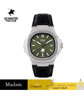 นาฬิกา US Master Polo Club USM-DD02-BK-MGN EMPIRE CLASSIC LT DATE BLACK / MUD GREEN	