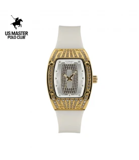 นาฬิกา US Master Polo Club USM-DD52-WE-GWE RX-1 BILLIONAIRE WHITE / GOLD WHITE	