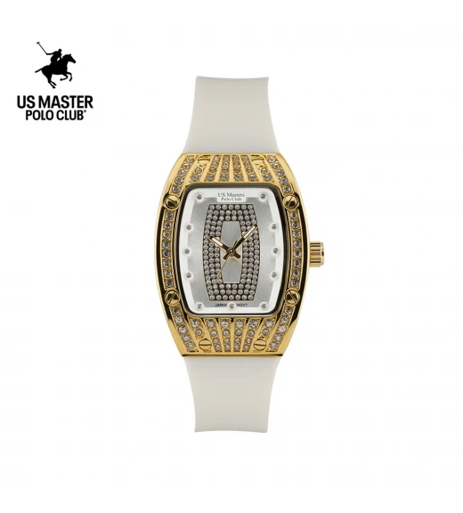 นาฬิกา US Master Polo Club USM-DD52-WE-GWE RX-1 BILLIONAIRE WHITE / GOLD WHITE	