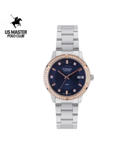 นาฬิกา US Master Polo Club USM-DD25-NV NEW YORK LADY DIAMOND NAVY BLUE	