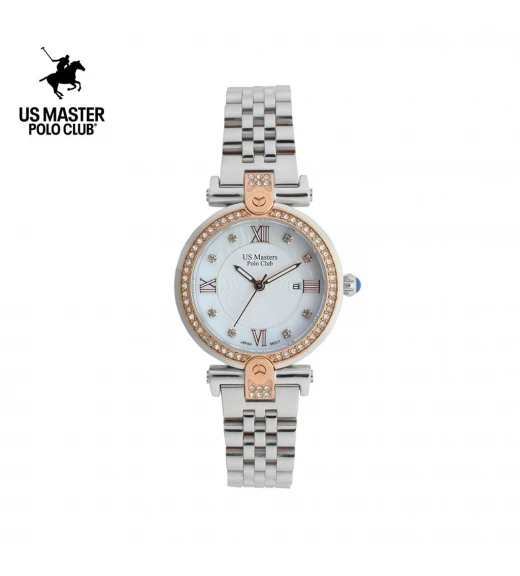 นาฬิกา US Master Polo Club USM-DD34-WE LADY FIRST ROMAN DIAMOND WHITE	