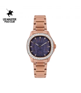 นาฬิกา US Master Polo Club USM-DD44-RG-VLT THE EMPIRE CRYSTAL 30MM ROSEGOLD / VIOLET	