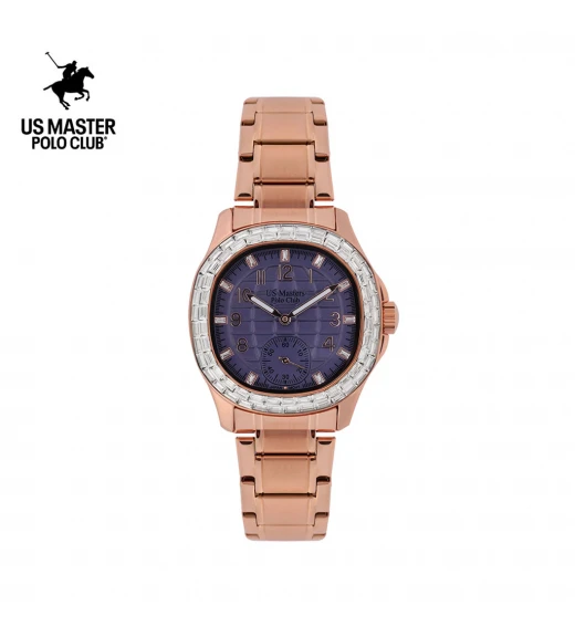 นาฬิกา US Master Polo Club USM-DD44-RG-VLT THE EMPIRE CRYSTAL 30MM ROSEGOLD / VIOLET	