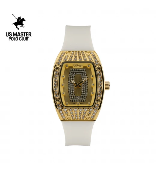 นาฬิกา US Master Polo Club USM-DD52-WE-GD RX-1 BILLIONAIRE  WHITE / GOLD	