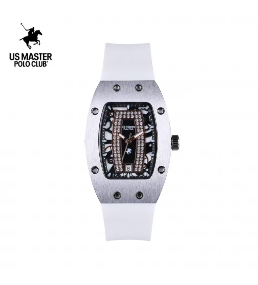 นาฬิกา US Master Polo Club USM-DE09-WE-BK RX-1 MILLIONAIRE WHITE	