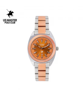 นาฬิกา US Master Polo Club USM-DE05-SRG-OR BOSTON CLASSIC 35MM SILVER ROSEGOLD / ORANGE	